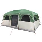vidaXL Cort de familie pentru 10 persoane, verde, impermeabil vidaXL Cort de familie pentru 10 persoane, verde, impermeabil
