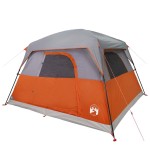 vidaXL Cabină cort de camping, 4 persoane, portocaliu, impermeabil vidaXL Cabină cort de camping, 4 persoane, portocaliu, impermeabil