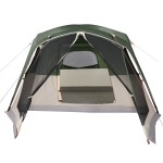 vidaXL Cort de familie cu verandă 6 persoane, verde, impermeabil vidaXL Cort de familie cu verandă 6 persoane, verde, impermeabil