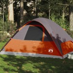 vidaXL Cort de familie cupolă 6 persoane, portocaliu, impermeabil vidaXL Cort de familie cupolă 6 persoane, portocaliu, impermeabil