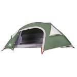 vidaXL Cort de camping cupolă pentru 1 persoană, verde, impermeabil