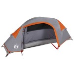 vidaXL Cort de camping pentru 1 persoană, portocaliu, impermeabil
