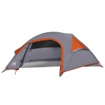 vidaXL Cort de camping pentru 1 persoană, portocaliu, impermeabil