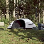vidaXL Cort camping cupolă 1 persoană alb, țesătură opacă, impermeabil