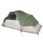 vidaXL Cort de camping cupolă pentru 9 persoane, verde, impermeabil