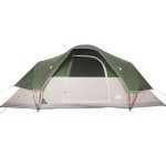vidaXL Cort de camping cupolă pentru 9 persoane, verde, impermeabil