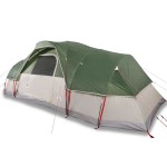 vidaXL Cort de camping cupolă pentru 1 persoană, verde, impermeabil