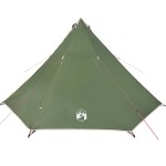 vidaXL Cort de familie Tipi pentru 8 persoane, verde, impermeabil vidaXL Cort de familie Tipi pentru 8 persoane, verde, impermeabil