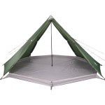 vidaXL Cort de familie Tipi pentru 8 persoane, verde, impermeabil vidaXL Cort de familie Tipi pentru 8 persoane, verde, impermeabil