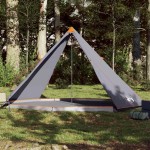 vidaXL Cort de familie Tipi pentru 8 persoane gri impermeabil vidaXL Cort de familie Tipi pentru 8 persoane gri impermeabil