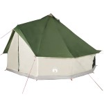vidaXL Cort de familie Tipi pentru 6 persoane, verde, impermeabil vidaXL Cort de familie Tipi pentru 6 persoane, verde, impermeabil