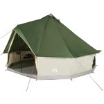 vidaXL Cort de familie Tipi pentru 12 persoane, verde, impermeabil vidaXL Cort de familie Tipi pentru 12 persoane, verde, impermeabil