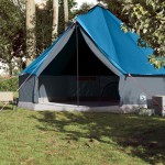 vidaXL Cort de familie Tipi pentru 10 persoane, albastru, impermeabil vidaXL Cort de familie Tipi pentru 10 persoane, albastru, impermeabil
