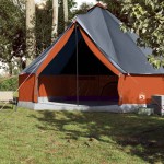 vidaXL Cort de familie Tipi pentru 10 persoane gri impermeabil vidaXL Cort de familie Tipi pentru 10 persoane gri impermeabil