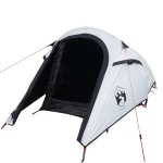 vidaXL Cort camping tunel 3 persoane, alb, țesătură opacă, impermeabil vidaXL Cort camping tunel 3 persoane, alb, țesătură opacă, impermeabil
