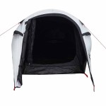 vidaXL Cort camping tunel 3 persoane, alb, țesătură opacă, impermeabil vidaXL Cort camping tunel 3 persoane, alb, țesătură opacă, impermeabil