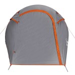vidaXL Cort de camping tunel 2 persoane, gri/portocaliu, impermeabil vidaXL Cort de camping tunel 2 persoane, gri/portocaliu, impermeabil