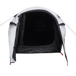 vidaXL Cort camping tunel 2 persoane, alb, țesătură opacă, impermeabil vidaXL Cort camping tunel 2 persoane, alb, țesătură opacă, impermeabil