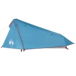 vidaXL Cort de camping tunel pentru 1 persoană, albastru, impermeabil vidaXL Cort de camping tunel pentru 1 persoană, albastru, impermeabil