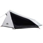 vidaXL Cort camping tunel 1 persoană, alb, țesătură opacă, impermeabil vidaXL Cort camping tunel 1 persoană, alb, țesătură opacă, impermeabil