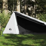 vidaXL Cort camping tunel 1 persoană, alb, țesătură opacă, impermeabil vidaXL Cort camping tunel 1 persoană, alb, țesătură opacă, impermeabil