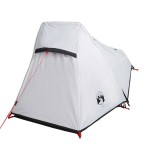 vidaXL Cort camping tunel 1 persoană, alb, țesătură opacă, impermeabil vidaXL Cort camping tunel 1 persoană, alb, țesătură opacă, impermeabil