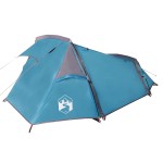 vidaXL Cort de camping tunel pentru 2 persoane, albastru, impermeabil vidaXL Cort de camping tunel pentru 2 persoane, albastru, impermeabil