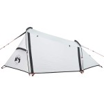 vidaXL Cort camping tunel 2 persoane, alb, țesătură opacă, impermeabil vidaXL Cort camping tunel 2 persoane, alb, țesătură opacă, impermeabil