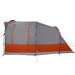 vidaXL Cort de camping tunel 3 persoane, gri/portocaliu, impermeabil vidaXL Cort de camping tunel 3 persoane, gri/portocaliu, impermeabil
