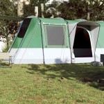 vidaXL Cort de camping tunel pentru 4 persoane, verde, impermeabil vidaXL Cort de camping tunel pentru 4 persoane, verde, impermeabil
