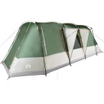 vidaXL Cort de camping tunel pentru 4 persoane, verde, impermeabil vidaXL Cort de camping tunel pentru 4 persoane, verde, impermeabil