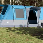 vidaXL Cort de camping tunel pentru 4 persoane, albastru, impermeabil vidaXL Cort de camping tunel pentru 4 persoane, albastru, impermeabil