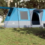 vidaXL Cort de camping tunel pentru 4 persoane, albastru, impermeabil vidaXL Cort de camping tunel pentru 4 persoane, albastru, impermeabil