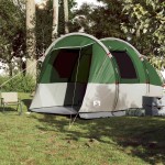 vidaXL Cort de camping tunel pentru 4 persoane, verde, impermeabil vidaXL Cort de camping tunel pentru 4 persoane, verde, impermeabil