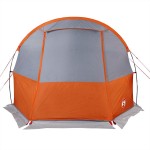 vidaXL Cort de camping tunel 4 persoane, gri/portocaliu, impermeabil vidaXL Cort de camping tunel 4 persoane, gri/portocaliu, impermeabil