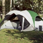 vidaXL Cort de familie pentru 6 persoane, verde, impermeabil vidaXL Cort de familie pentru 6 persoane, verde, impermeabil