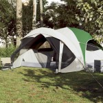 vidaXL Cort de familie pentru 6 persoane, verde, impermeabil vidaXL Cort de familie pentru 6 persoane, verde, impermeabil