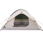 vidaXL Cort de camping cupolă pentru 2 persoane, verde, impermeabil