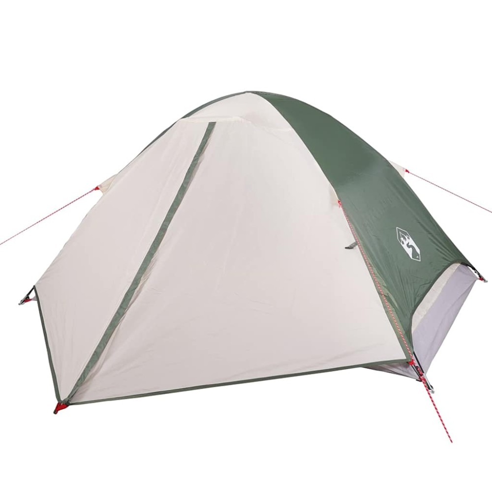 vidaXL Cort de camping cupolă pentru 4 persoane, verde, impermeabil