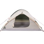 vidaXL Cort de camping cupolă pentru 4 persoane, verde, impermeabil
