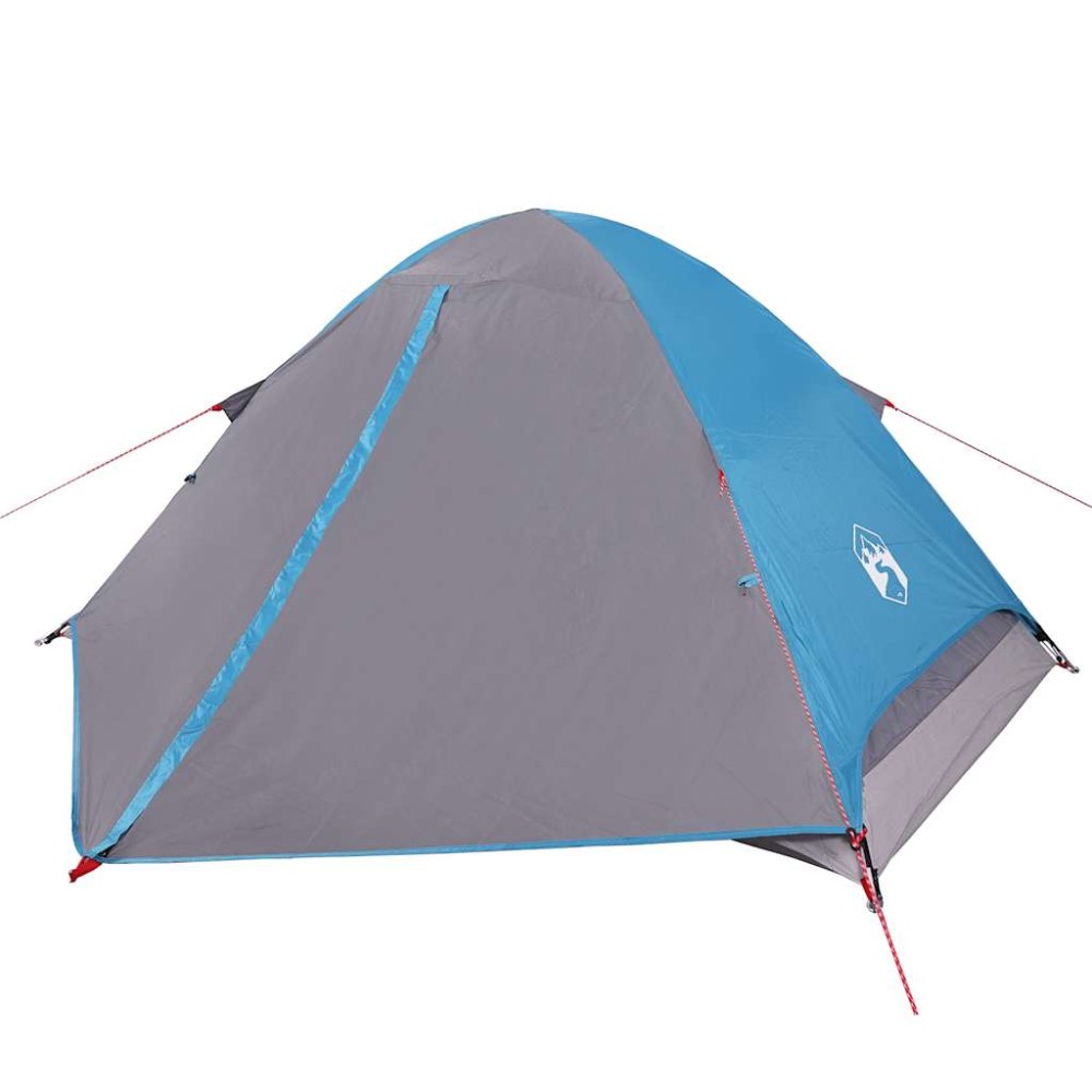 vidaXL Cort de camping cupolă pentru 4 persoane, albastru, impermeabil