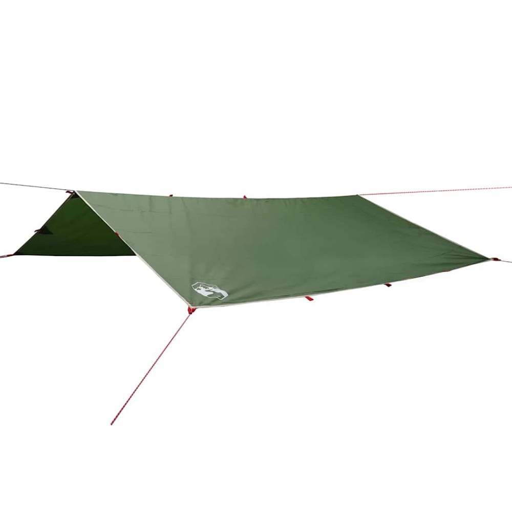 vidaXL Prelată de camping, verde, 300x294 cm, impermeabilă