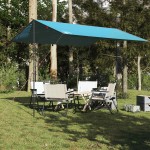 vidaXL Prelată de camping, albastru, 360x294 cm, impermeabilă