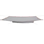 vidaXL Prelată de camping, gri și portocaliu, 360x294 cm, impermeabilă
