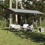vidaXL Prelată de camping, gri și portocaliu, 500x294 cm, impermeabilă