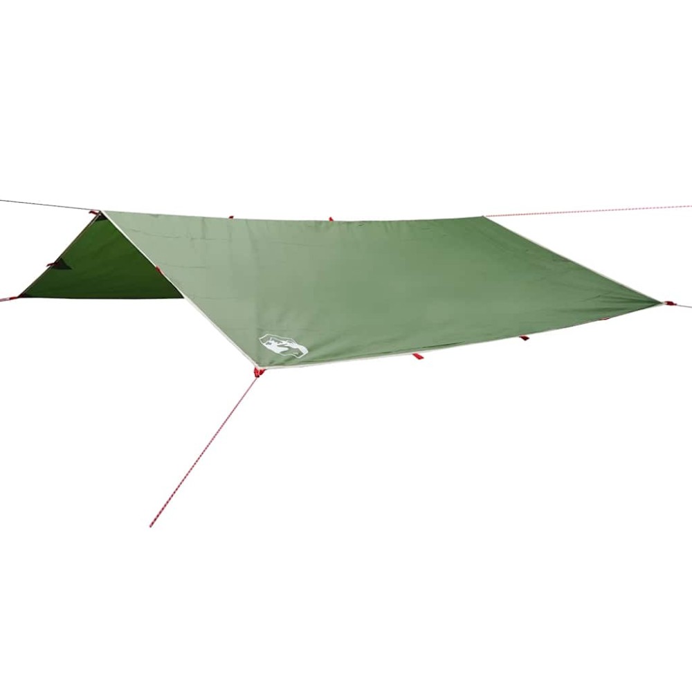 vidaXL Prelată de camping, verde, 500x294 cm, impermeabilă