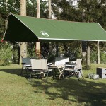 vidaXL Prelată de camping, verde, 500x294 cm, impermeabilă vidaXL Prelată de camping, verde, 500x294 cm, impermeabilă