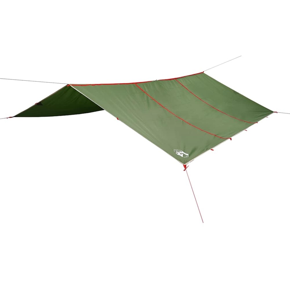 vidaXL Prelată de camping, verde, 420x440 cm, impermeabilă