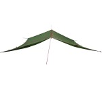 vidaXL Prelată de camping, verde, 420x440 cm, impermeabilă