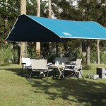 vidaXL Prelată de camping, albastru, 420x440 cm, impermeabilă